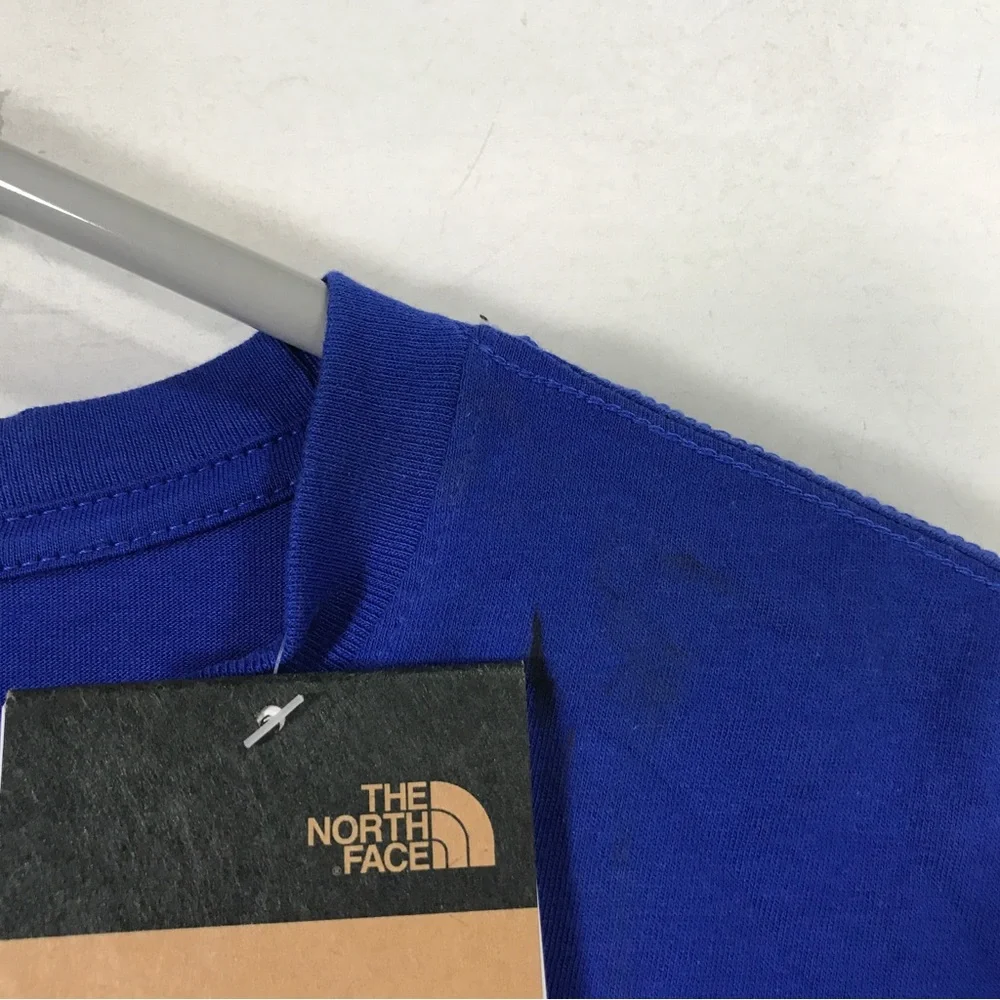 The North Face Never Stop Exploring Tee, Men's Size M - Blue/White